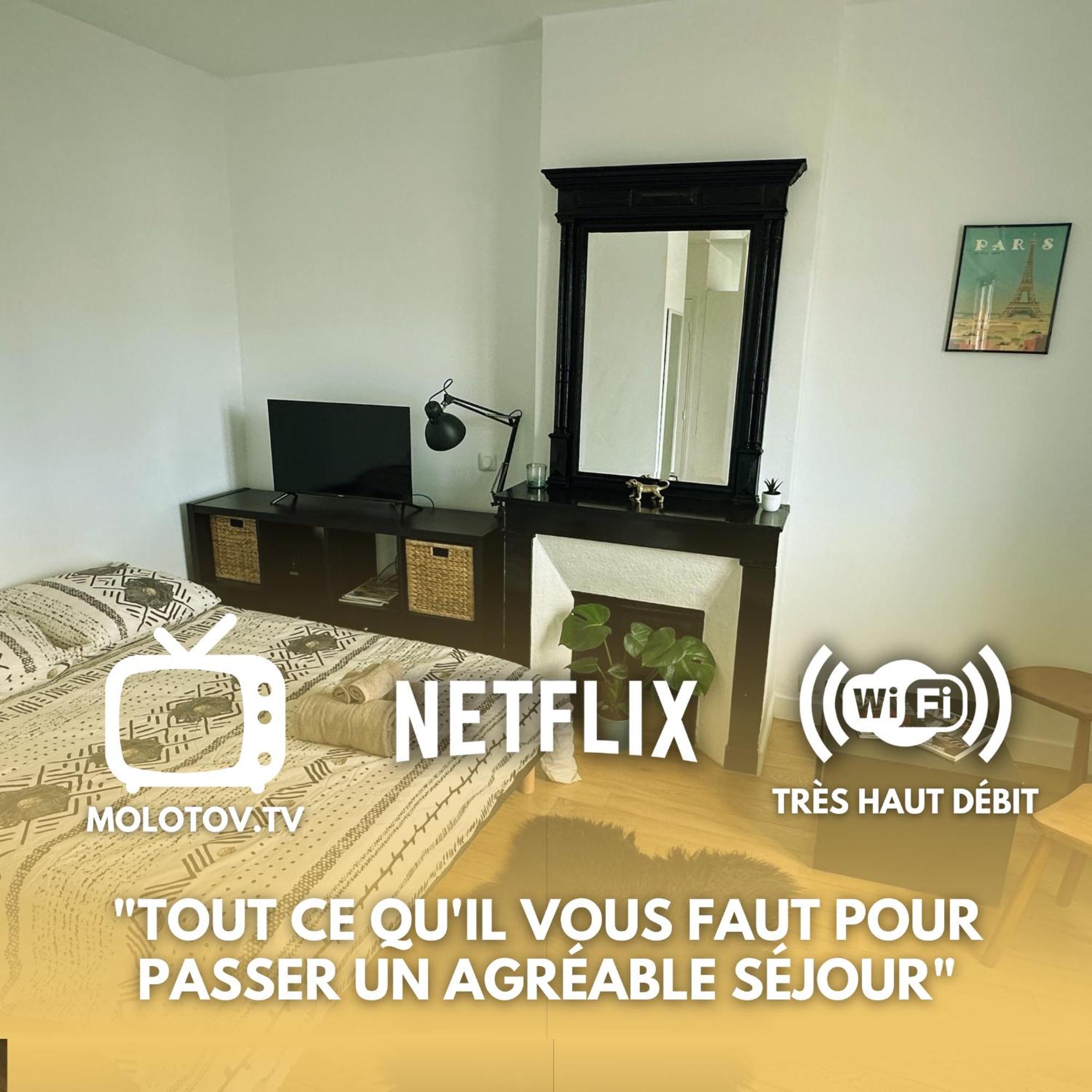 Charmant Studio Au Coeur Du 18E Lejlighed Paris Eksteriør billede